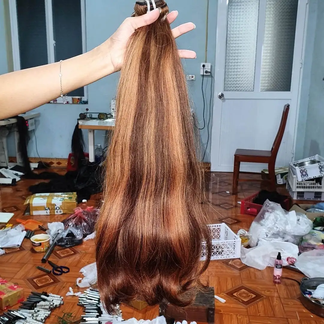 Highlight Straight Human Hair Bundles Brazilian Ombre Natural Hair Extensions Weaving Virgin Remy Hair Bundles