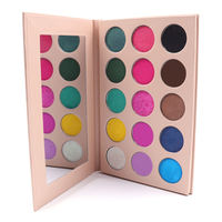 Palette de fards à paupières scintillants uniques en gros, poudre de fard à paupières colorée, maquillage personnalisé