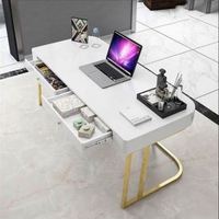 Bureau de skate de luxe pour femme, grand bureau d'ordinateur en marbre, simple et moderne, pour patron