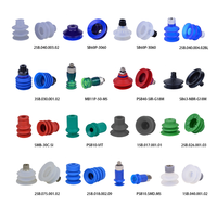 Alat Mesin Industri Vakum Cangkir Hisap Warna Biru atau Hitam, Cangkir Hisap Listrik SaB-22/30/40/50-125, Cangkir Hisap Dua Sisi, Robot EOAT Pick and Place Otomatis