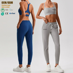 Offre Spéciale – Ensemble <span class=keywords><strong>de</strong></span> Yoga Respirant et Uni pour Femme – Magnifique Ensemble Sportif avec Dos Nu – Pantalon <span class=keywords><strong>de</strong></span> <span class=keywords><strong>Jogging</strong></span> Amincissant Effet Fesses <span class=keywords><strong>de</strong></span> Pêche – Tenues <span class=keywords><strong>de</strong></span> Fitness - Product Image 1