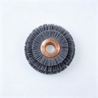 Brosse abrasive en carbure de silicium avec poils en nylon pour le polissage industriel des métaux, le débavurage et la finition de surfaces rotatives