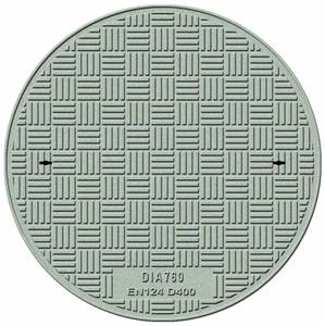 FRP 맨홀 커버 및 프레임 원형 정화조 뚜껑 수지 하수구 커버 - Product Image 3