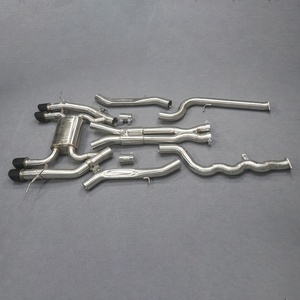 89-76MM High-Performance 304 Stainless Steel 89MM Single Tube Catback+Brace for BMW M3 M4 G80 G82 Titanium Customize - Product Image 4