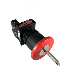 Interruptor de botón de bloqueo de cabeza de diseño apilable de fácil montaje rojo resistente para equipos de energía industrial - Product Image 4