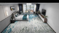 Moquette de Luxe Mur à Mur Personnalisée Moderne pour Salon, en Nylon, Tapis d'Hôtel Imprimé pour Établissements 5 Étoiles