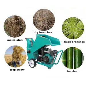 Gỗ Shredder Tre Shredder Mulcher Máy Xay Chi Nhánh Cây Shredder Máy Xách Tay Gỗ Chipper