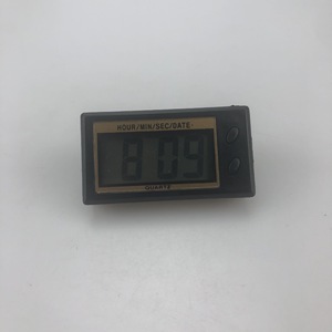 Digital Car Clock Mini Ultra Thin Quartz Electronic Clock Rectangle Shape Battery Powered Display Hour Min Sec Date - Product Image 4