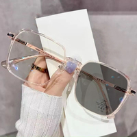 Nouvelles Lunettes de Mode Photochromiques et Anti-Lumière Bleue, Monture Classique Optique, Verres de Luxe à Changement de Couleur, Lunettes de Soleil