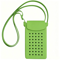 Chinfai – Nouvelle pochette bandoulière fantaisie en silicone pour téléphone, sac messager mini avec longue sangle, idéal pour les voyages et la mode