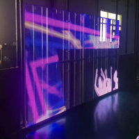 Écran LED publicitaire fixe, panneau d'affichage LED transparent pour intérieur et extérieur, écran LED en maille pour magasin