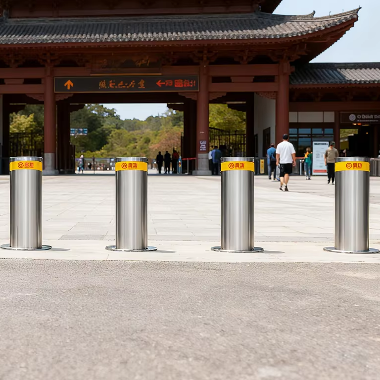 K12 Hydraulic Parking Bollard Stainless Steel