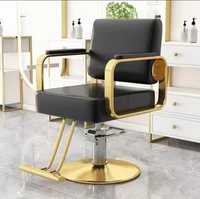 Chaise de salon de coiffure moderne, robuste, hydraulique, confortable, en cuir PU, mobilier de coiffure pour salon