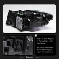 2PCS AKD Phares de voiture pour BMW 3GT 2013-2020 F34, phares à double couleur DRL, style de phare avant automobile