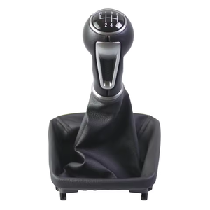 Para <span class=keywords><strong>SEAT</strong></span> <span class=keywords><strong>IBIZA</strong></span> IV 6J 2009 <span class=keywords><strong>2010</strong></span> 2011 2012, pomo de palanca de cambios con funda de cuero y cubierta de goma para la palanca de cambios - Product Image 5