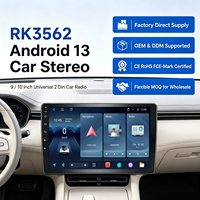 Reproductor de DVD para Auto Android de 9/10 Pulgadas 2Din, CarPlay Inalámbrico, Android Auto, Reproductor Multimedia MP5, Navegación GPS, Pantalla Táctil, Radio para Auto