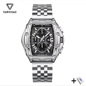 Mark Fairwhale FW-5080 <b>Watches</b> for Men Multifunctional Luminous Timing Hollow Waterproof Quartz <b>Watches</b> for Men <b>Watches</b> - Product Image 1