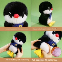 Peluche pingouin mignonne en polyester ultra doux, idéale comme compagnon de sommeil pour les filles, vente en gros disponible
