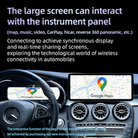 Écran Carplay de Voiture Android 14 Qualcomm 685 8 Cœurs de 12,8 Pouces pour Mercedes Classe C W205 GLC X253 2015-2019, Radio Multimédia Auto