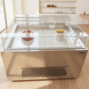 Vitrina Refrigerada Comercial Personalizada para Pasteles con Isla Central, Gabinete de Conservación de Frescura con Enfriamiento por Aire -8°C ℃   ~ 3 ℃   Para Panaderí<span class=keywords><strong>a</strong></span> de Alta Gama - Product Image 6