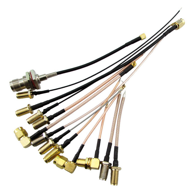 Factory customize SMA to ufl SMA Female to UFL/ u.FL/ IPX RF Coax Adapter Assembly Pigtail Cable