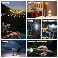Lampe de camping LED pliable, rechargeable par USB, étanche IP65, à intensité variable, blanc froid, portable, pour ambiance de tente
