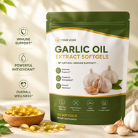 Gélules d'huile d'ail pure, antioxydant naturel, complément alimentaire à base de plantes, soin quotidien du corps pour adultes, personnalisable ODM OEM Marque Privée