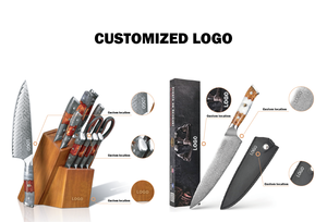 Cuchillo de <span class=keywords><strong>Chef</strong></span> Kiritsuke de Acero Damasco 9Cr, Diseño OEM/ODM, MOQ Bajo, Imágenes/Vídeos de Alta Calidad Gratis, Logotipo Personalizado, Tiempo de Entrega Rápido - Product Image 6