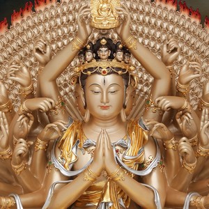 พระพุทธรูปบรอนซ์ขนาดใหญ่ พระโพธิสัตว์<span class=keywords><strong>กวน</strong></span>อิม ลักษณะมือมีศรษะ 1,000 แขน  พระโพธิสัตว์<span class=keywords><strong>กวน</strong></span>อิม พระโพธิสัตว์เจนเรซิ่ง - Product Image 4