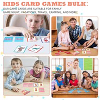 Ensemble de 7 jeux de cartes classiques en papier pour enfants (Go Fish, Old Maid, etc.) Cadeaux de fête emballés pour plus de 4 ans, en boîte