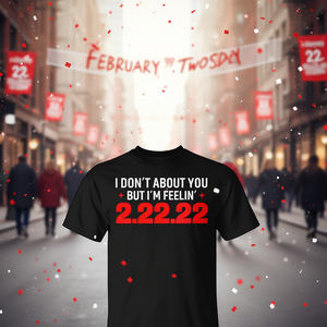 T-shirt Happy 2-22-22 Twosday, t-shirt promotionnel du 22 février - Product Image 3
