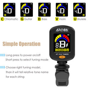 Sintonizador de guitarra con carga USB, afinación para guitarra eléctrica acústica, bajo, pantalla LCD con Clip, accesorios para guitarra - Product Image 3