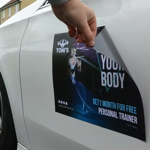 Custom Removable Sticker Vinyl PVC Inkjet UV Printing Magnetic Sticker for Car Vehicle