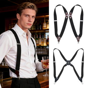 <span class=keywords><strong>Tirantes</strong></span> Elásticos Ajustables Personalizados <span class=keywords><strong>de</strong></span> 3.5cm con Clip Lateral <span class=keywords><strong>de</strong></span> Color Sólido para <span class=keywords><strong>Hombre</strong></span>, para Traje, Conducir y Uso Diario - Product Image 1