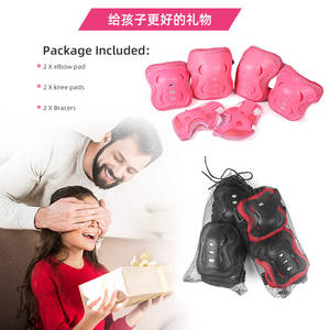 الطفل منصات الركبة وسادات الكوع الحرس المعصم 3 في 1 مجموعة تروس واقية ل متعددة الرياضة التزلج مضمنة الأسطوانة التزلج الدراجات - Product Image 3