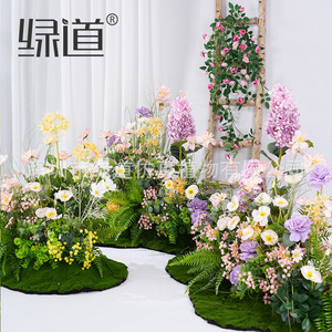 Bouquet de fleurs artificielles pour bébé, fleurs en soie et plastique réalistes pour la décoration de la maison et du jardin - Product Image 2