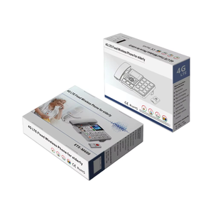 Téléphone <span class=keywords><strong>fixe</strong></span> sans fil 4G LTE pour personnes âgées Télécommande à bouton SOS, veille 72H, prise en charge VoLTE idéale pour les soins aux personnes âgées - Product Image 4