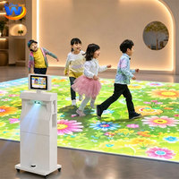 Sistema de Proyección Interactiva Móvil en el Suelo, Pantalla Publicitaria 3D, Proyector de Piso Interactivo Móvil