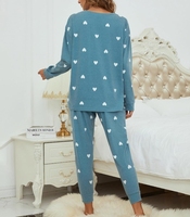 Automne et hiver femmes maison vêtements costume bambou pyjamas longs à manches longues dames costume ensembles de pyjama en coton de haute qualité