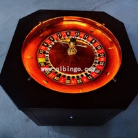 Ruleta profesional de madera maciza de 22 pulgadas, equipo de entretenimiento para lotería y dados, personalizable.