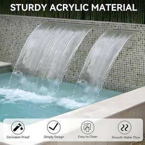 Fabrikant Leveren Zwembad Muur Waterval Fontein - Product Image 4