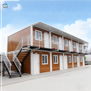 บ้านสำเร็จรูปแบบตู้คอนเทนเนอร์ขนาด 20 นิ้ว แบบถอดประกอบได้ โครงสร้างเหล็กเคลื่อนย้ายได้ - Product Image 4