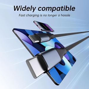 <b>USB</b> <b>Cable</b> <b>Type</b>-<b>C</b> 240W 5A <b>Type</b> <b>C</b> <b>Cable</b> Fast <b>Charging</b> New Arrival 1m 2m 3ft 6ft Braided <b>USB</b>-<b>C</b> Data Charger USBC Lead - Product Image 2