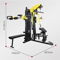 Équipement d'entraînement multifonctionnel commercial Life Top pour entraînement multi-joueurs, machine de fitness Longmen Frame Strength Smith Flying Bird