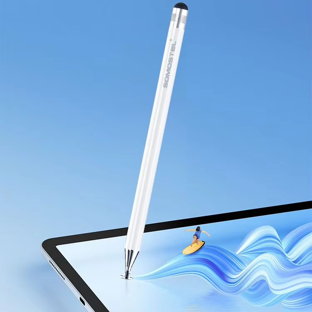 SOMOSTEL SM60B Dual-End Stylus Pen Interchangeable Suction Cup + Silicone Tip, Touch Screen Pen for IPhone/Android, 7.1g