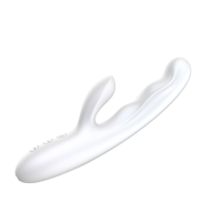 Leistungsstarker G-Punkt Rabbit-Vibrator mit Doppel-Tapping, Heizfunktion & Starker Vibration Weiblicher Lustmassager