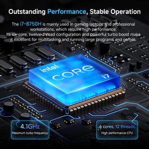 Ordinateur portable de jeu 16,1 pouces, processeur Intel I7-8750H, GDDR5, 6 cœurs, 2,2 GHz, écran 16:10, carte graphique GTX 1050 3 Go, Windows 11 Pro, 16 Go de RAM, SSD 512 Go - Product Image 2