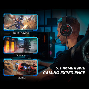 Có Dây Led Tai Nghe Cho Chơi Game 3D Stereo Bass Thoáng Khí Tai Đệm Chống Rò Rỉ Mic Tương Thích Với Windows/<span class=keywords><strong>Mac</strong></span>/PS4 - Product Image 2
