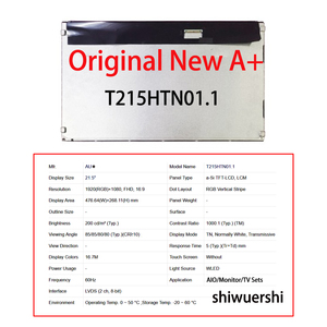 Groothandel Origineel Nieuw A+ 21,5" LCD Scherm PV215FHM NX0 T215HTN01.1 M215HTN03.0 T215HVN01.1 G215HAT01.6 M215HGK L30 M215HJK L3B - Product Image 4