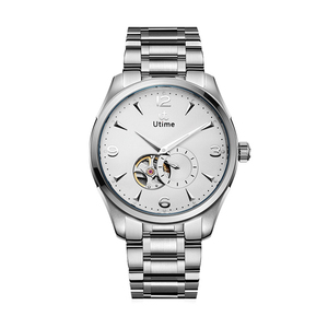 Men's Premium Formal Wristwatch Hollow Skeleton Dial Superior 904L Solid Stainless Steel Timepiece - Product Image 6